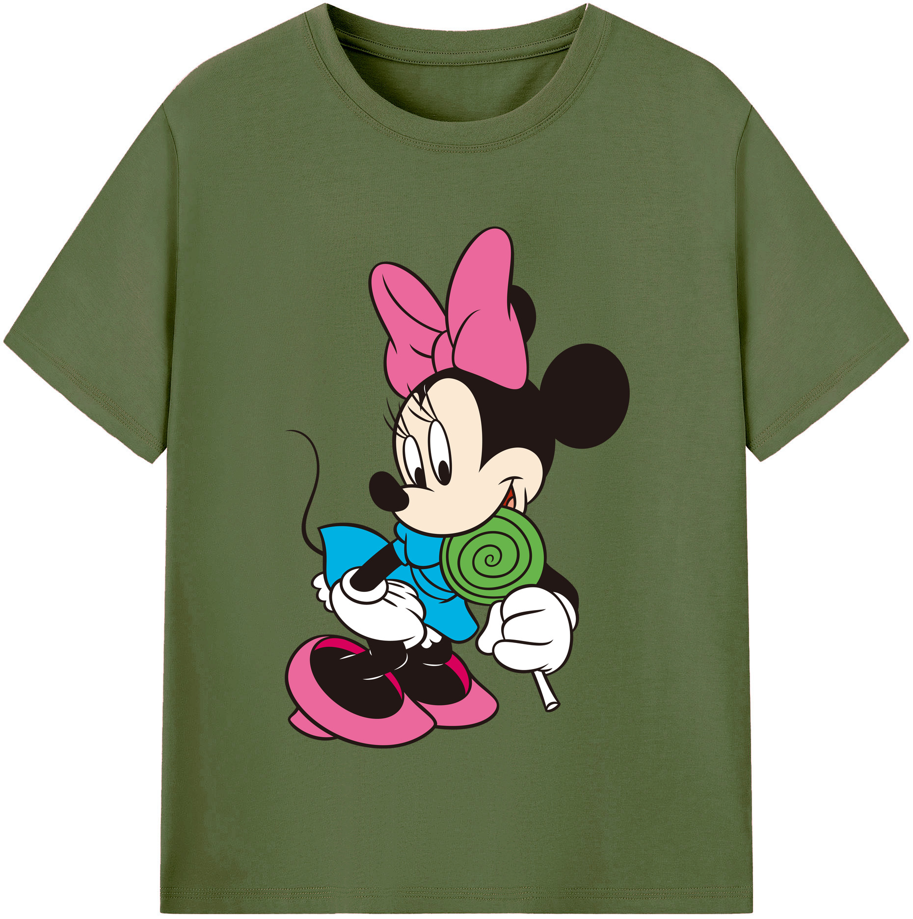 （画像用） ミッキーマウス Mickey Mouse 綿100％半袖Tシャツ（フロントプリント）